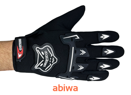 RĘKAWICE FOX - MOTOCYKLOWE - CZARNE - S