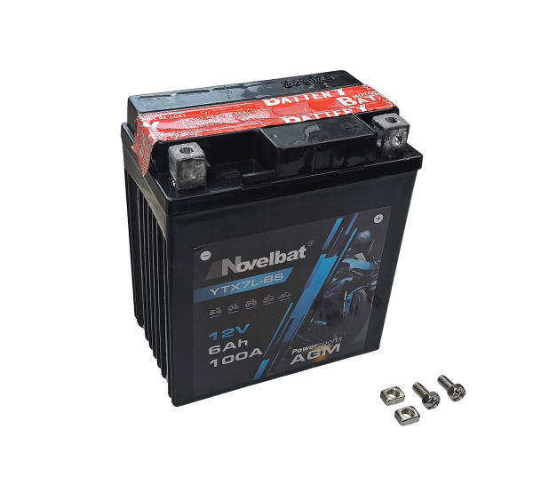 AKUMULATOR 12V YTX7L-BS NOVELBAT AGM 6Ah