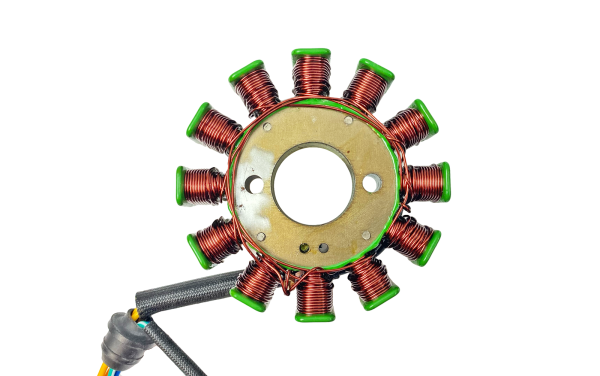 CEWKI ISKROWNIKA (STATOR) 12 ZWOJOWE 5 KABLI CB200/250CC CG200/250 ZS 169FMM 93mm