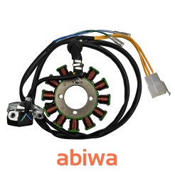 CEWKI ISKROWNIKA (STATOR) 12 ZWOJOWE 5 KABLI CB200/250CC CG200/250 ZS 169FMM 93mm