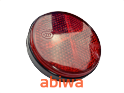 OUTLET ODBLASK CZERWONY OKRĄGŁY M6 śr.6cm OUTLET