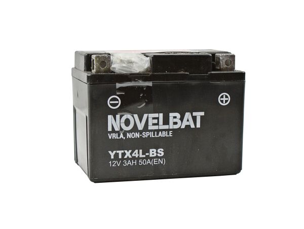AKUMULATOR 12V YTX4L-BS NOWELBAT AGM FA (fabrycznie zalany) 3Ah 50A
