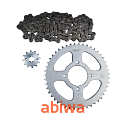ZESTAW NAPĘDOWY STREET (ZĘBATKI 428-12z, 428-47z(58mm) + ŁAŃCUCH 428-114L) - zębatka przód z otworami