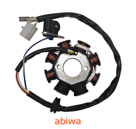 CEWKI ISKROWNIKA (STATOR) 8-ZWOJOWE (2 NIEUZW.) 2PINY 4T GY6