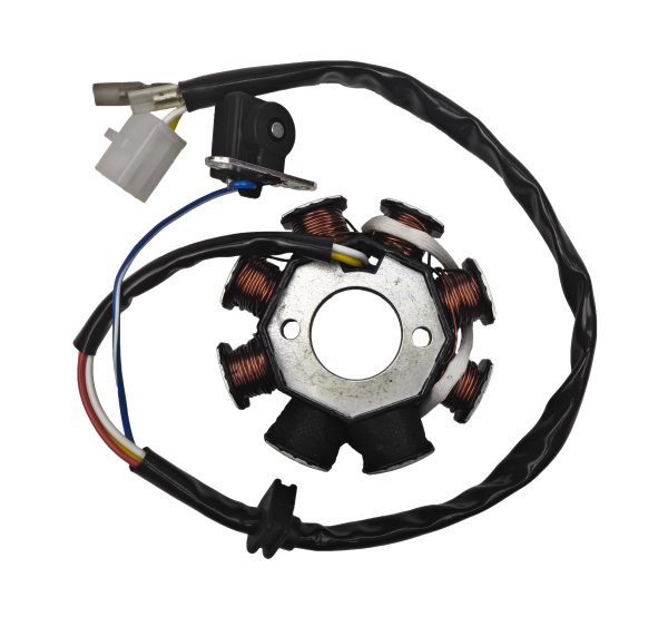 CEWKI ISKROWNIKA (STATOR) 8-ZWOJOWE (2 NIEUZW.) 2PINY 4T GY6