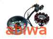 KOŁO MAGNESOWE (MAGNETO) + CEWKI ISKROWNIKA (STATOR) PIAGGIO FLY 125 GILERA RUNNER 200 - 2