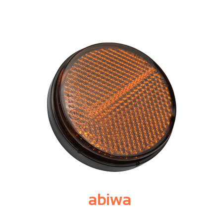 ODBLASK OKRĄGŁY POMARAŃCZOWY - M6 śr.6cm HOMOLOGACJA