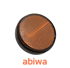 ODBLASK OKRĄGŁY POMARAŃCZOWY - M6 śr.6cm HOMOLOGACJA