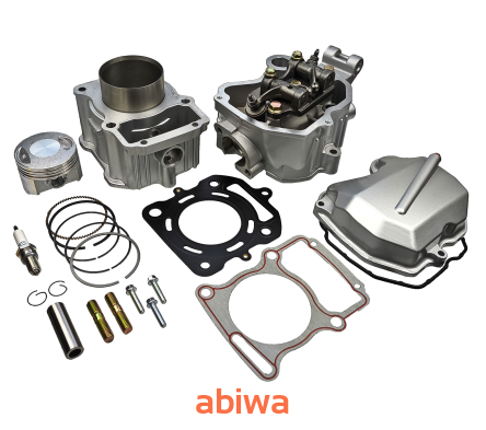CYLINDER KPL. ATV 250 (67MM) + GŁOWICA UZBROJONA + POKRYWA ZAWORÓW - CIECZ