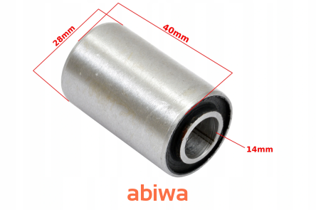 TULEJA METALOWO-GUMOWA WAHACZA 28x14x40 ATV150c