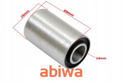 TULEJA METALOWO-GUMOWA WAHACZA 28x14x40 ATV150c