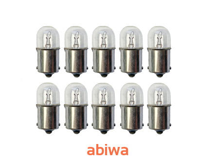 ŻARÓWKA KIERUNKOWSKAZÓW BIAŁA 10W BA15S 12V - BEZ ECE - 10szt