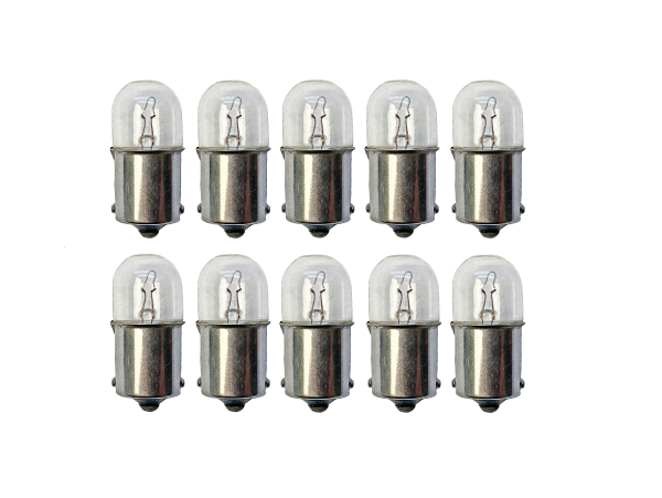 ŻARÓWKA KIERUNKOWSKAZÓW BIAŁA 10W BA15S 12V - BEZ ECE - 10szt