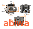 GŁOWICA 4T 125CC (52,4mm)  KPL. 154FMI / 154FMB zmontowana, kompletna - 7