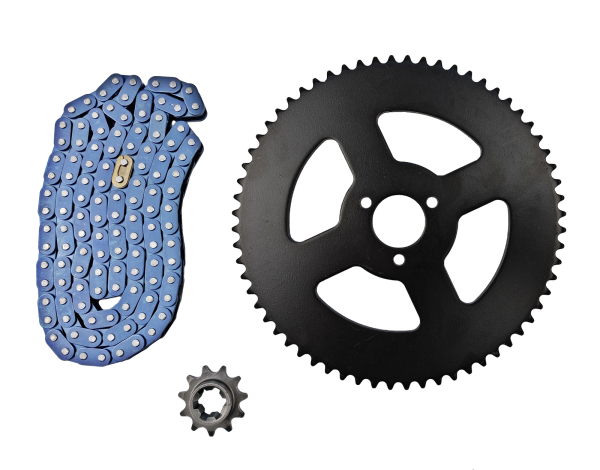 ZESTAW NAPĘDOWY POCKET BIKE /CROSS/ PIT BIKE (ZĘBATKI 11z+64z (26mm) + ŁAŃCUCH T8F-120L)