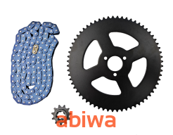 ZESTAW NAPĘDOWY POCKET BIKE /CROSS/ PIT BIKE (ZĘBATKI 11z+64z (26mm) + ŁAŃCUCH T8F-120L)