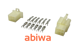 KOSTKA ELEKTRYCZNA ZŁĄCZE 6 PIN uniwersalne (1 kostka+ konektory) KOMPLET