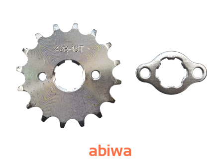 ZĘBATKA ZDAWCZA PRZÓD 428 16 ZĘBÓW + ZABEZPIECZENIE (ŚR.20 mm) ATV, CROSS