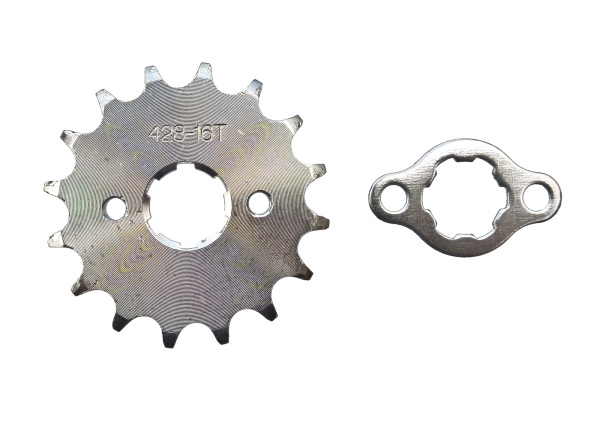 ZĘBATKA ZDAWCZA PRZÓD 428 16 ZĘBÓW + ZABEZPIECZENIE (ŚR.20 mm) ATV, CROSS