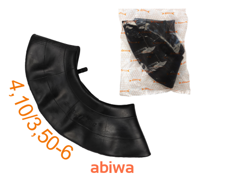 DĘTKA 4,10/3,50-6 POCKET BIKE, ATV - wentyl prosty - ABIWA