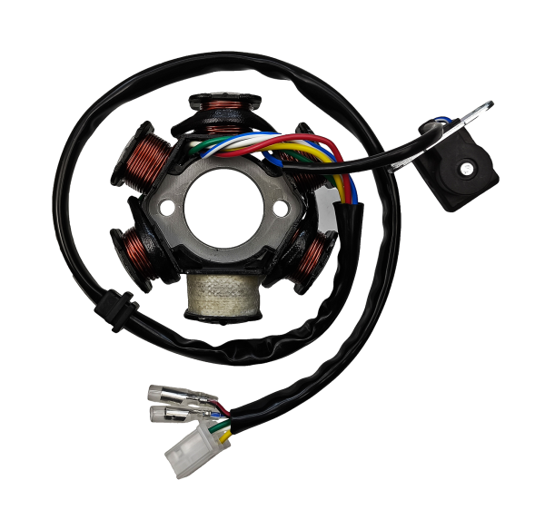 CEWKI ISKROWNIKA (STATOR) 6-ZWOJOWE (1 NIEUZW.) 4T GY6 125CCM
