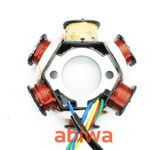 CEWKI ISKROWNIKA (STATOR) 6-ZWOJOWE (1 NIEUZW.) 4T GY6 125CCM