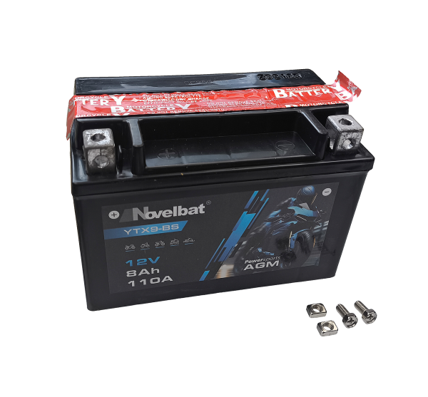 AKUMULATOR 12V YTX9-BS NOVELBAT AGM 8Ah