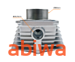 CYLINDER ATV 200CCM (63,5MM) sw. 15mm POWIETRZE KPL. wyższy - 3