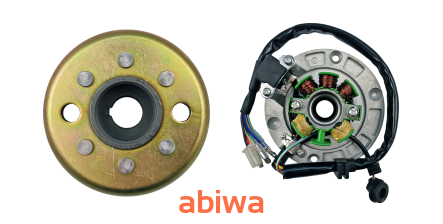 KOŁO MAGNESOWE (MAGNETO) + CEWKI ISKROWNIKA (STATOR) ZS154FMI - 2 NAWINIĘTE