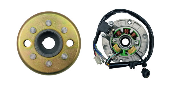 KOŁO MAGNESOWE (MAGNETO) + CEWKI ISKROWNIKA (STATOR) ZS154FMI - 2 NAWINIĘTE