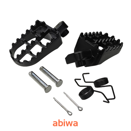 PODNÓŻKI PITBIKE CROSS MRF KAYO HONDA CRF50 CZARNE KPL.