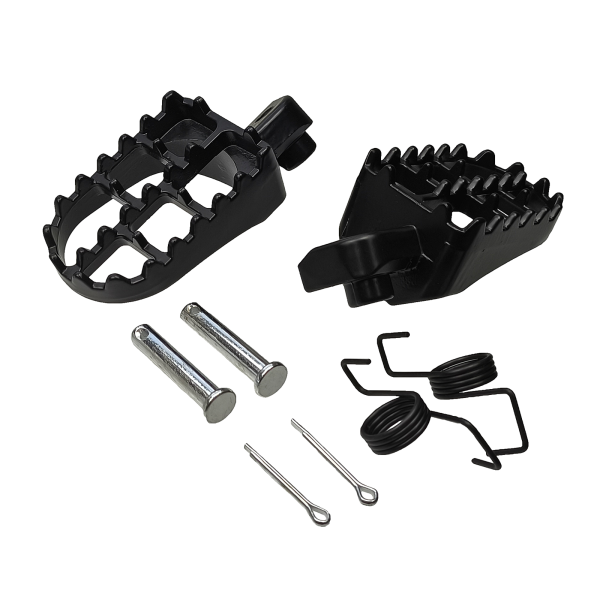 PODNÓŻKI PITBIKE CROSS MRF KAYO HONDA CRF50 CZARNE KPL.