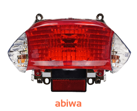 LAMPA TYŁ KOMPLETNA WILGA, VAPOR  BIAŁE KIERUNKOWSKAZY - LED, homologacja