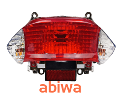 LAMPA TYŁ KOMPLETNA WILGA, VAPOR  BIAŁE KIERUNKOWSKAZY - LED, homologacja