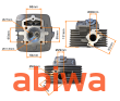 GŁOWICA CB250CC KOMPLETNA ZS169FMM (69mm) zmontowana z wałkiem i zaworami, pokrywą - 7