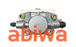 ZACISK HAMULCA TYŁ PRAWY ATV200 - rozstaw 52mm M8/M10 - 4