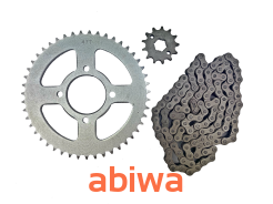 ZESTAW NAPĘDOWY STREET (ZĘBATKI 428-13z, 428-47z(58mm) + ŁAŃCUCH 428-114L) zębatka przód z otworami