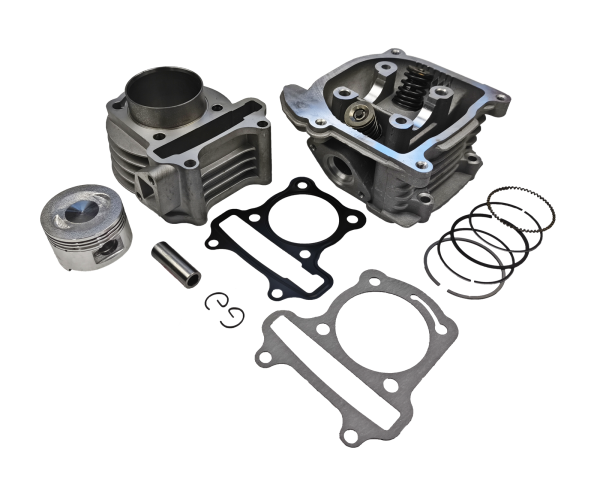 CYLINDER + GŁOWICA KPL. 4T GY6 80CCM (47mm) - BEZ ODPOWIETRZENIA- ANH
