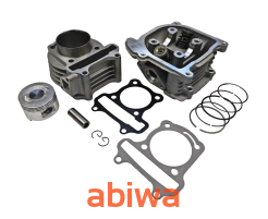 CYLINDER + GŁOWICA KPL. 4T GY6 80CCM (47mm) - BEZ ODPOWIETRZENIA- ANH