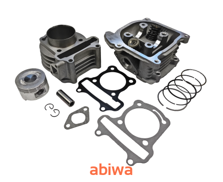 CYLINDER + GŁOWICA KPL. 4T GY6 90CCM (50mm) - BEZ ODPOWIETRZENIA