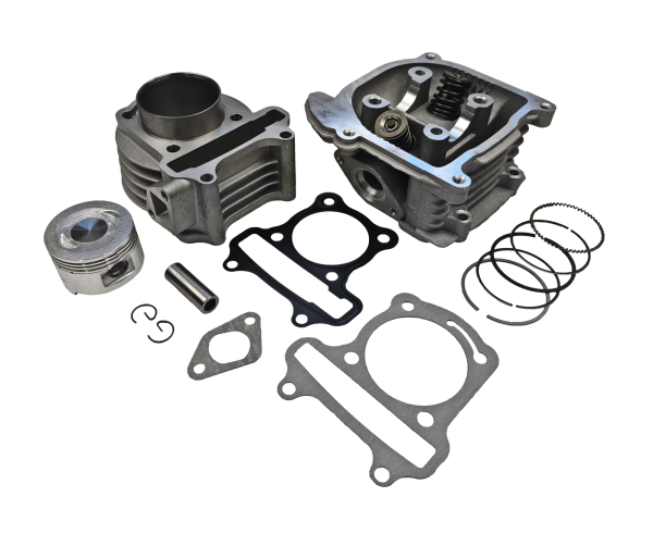 CYLINDER + GŁOWICA KPL. 4T GY6 90CCM (50mm) - BEZ ODPOWIETRZENIA