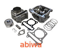 CYLINDER + GŁOWICA KPL. 4T GY6 90CCM (50mm) - BEZ ODPOWIETRZENIA