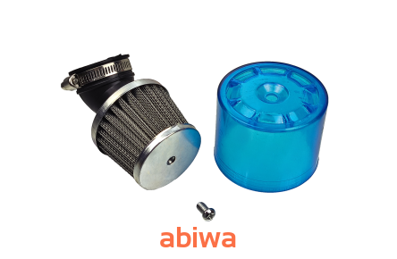 FILTR POWIETRZA STOŻEK - CHROM - 35MM - ŁAMANY, OSŁONA