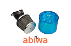 FILTR POWIETRZA STOŻEK - CHROM - 35MM - ŁAMANY, OSŁONA