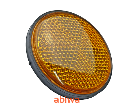 ODBLASK OKRĄGŁY POMARAŃCZOWY - M6 śr.6cm