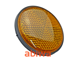 ODBLASK OKRĄGŁY POMARAŃCZOWY - M6 śr.6cm