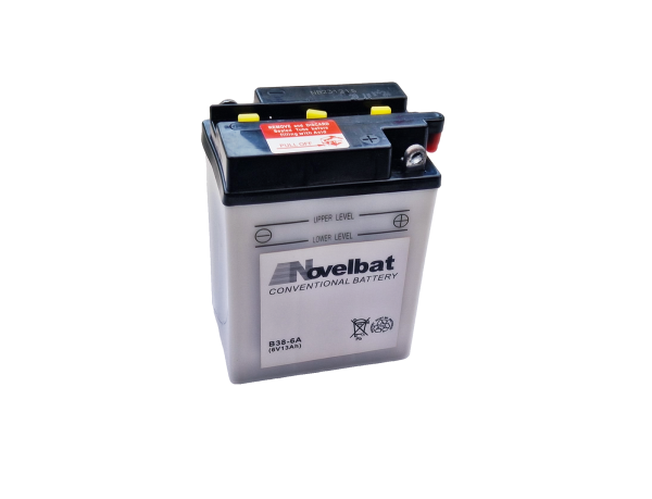AKUMULATOR 6V B38-6A NOVELBAT (z elektrolitem) 13Ah