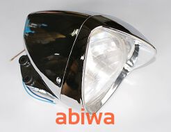 KLOSZ LAMPY PRZÓD CHROM MOTOCYKL - OKRĄGŁA