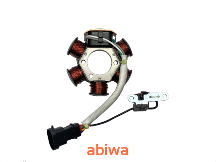 CEWKI ISKROWNIKA (STATOR) 6-ZWOJOWE (1 nieuzwojona) PIAGGIO ZIP 2T