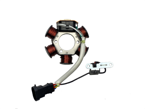 CEWKI ISKROWNIKA (STATOR) 6-ZWOJOWE (1 nieuzwojona) PIAGGIO ZIP 2T